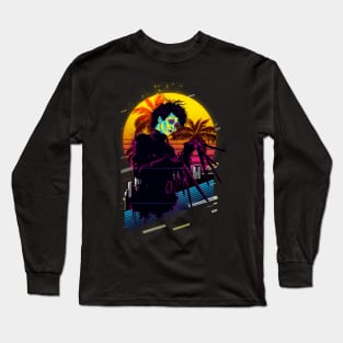 Graphic Vintage horror Mens Best Long Sleeve T-Shirt